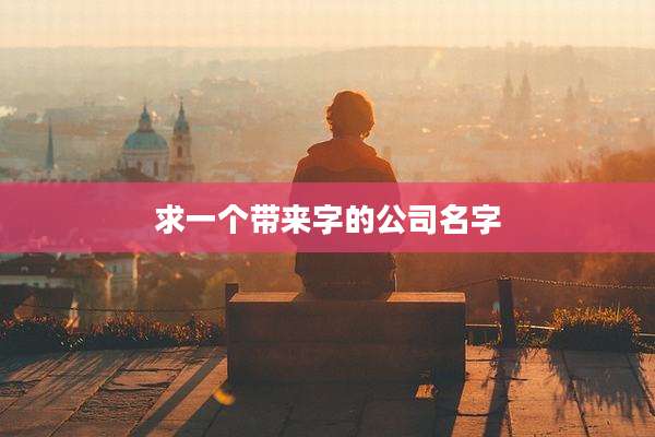 求一个带来字的公司名字