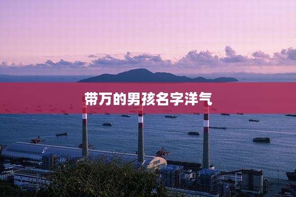 带万的男孩名字洋气