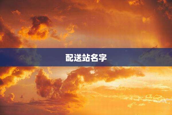 配送站名字