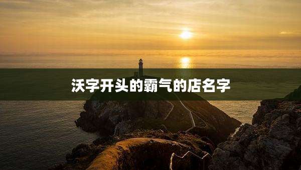 沃字开头的霸气的店名字