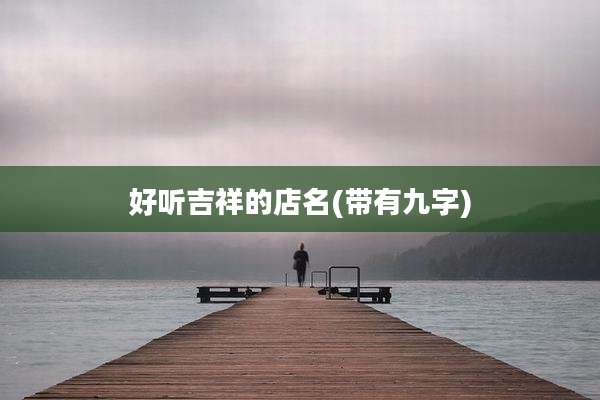 好听吉祥的店名(带有九字)
