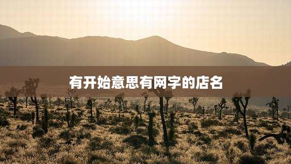 有开始意思有网字的店名