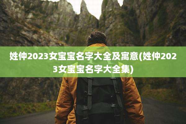 姓仲2023女宝宝名字大全及寓意(姓仲2023女宝宝名字大全集)