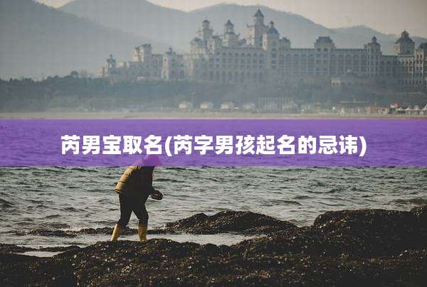芮男宝取名(芮字男孩起名的忌讳)