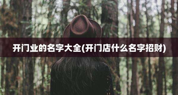开门业的名字大全(开门店什么名字招财)