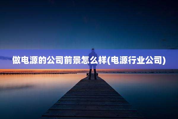 做电源的公司前景怎么样(电源行业公司)