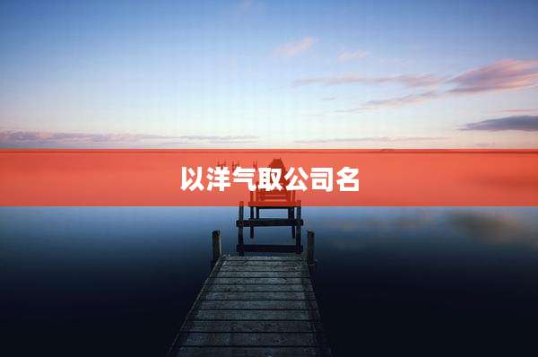 以洋气取公司名