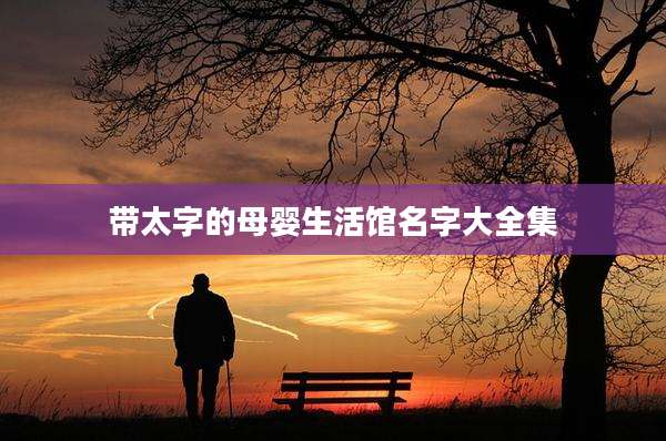 带太字的母婴生活馆名字大全集