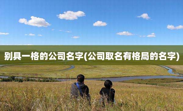 别具一格的公司名字(公司取名有格局的名字)