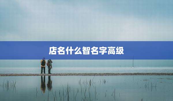 店名什么智名字高级