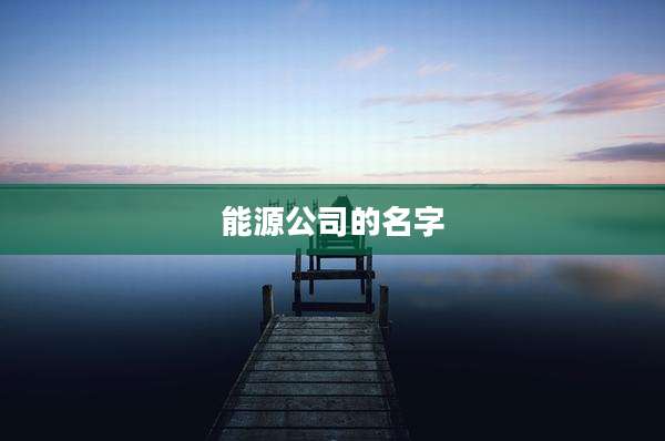 能源公司的名字