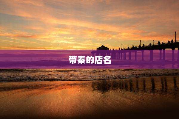 带秦的店名