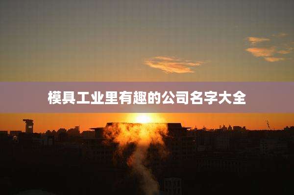模具工业里有趣的公司名字大全