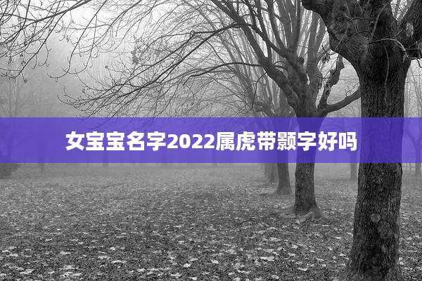 女宝宝名字2022属虎带颢字好吗