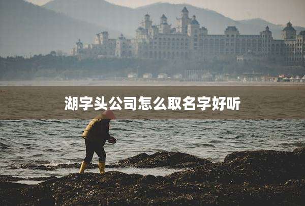 湖字头公司怎么取名字好听