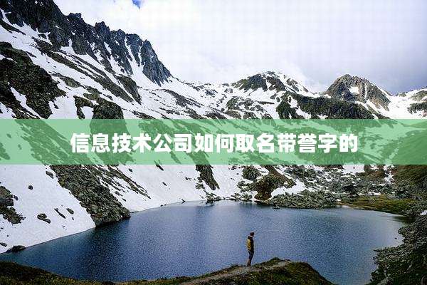 信息技术公司如何取名带誉字的
