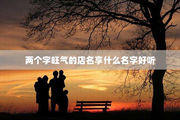 两个字旺气的店名享什么名字好听