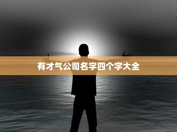 有才气公司名字四个字大全