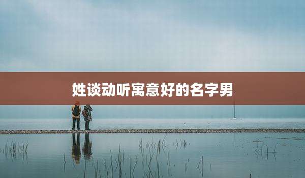 姓谈动听寓意好的名字男