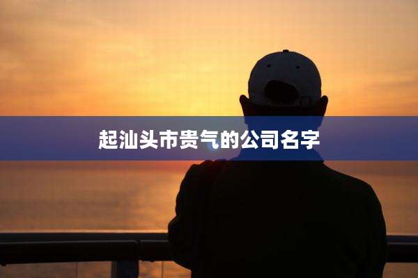 起汕头市贵气的公司名字