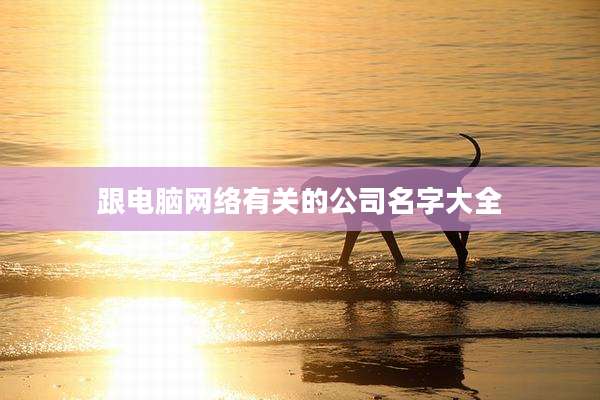 跟电脑网络有关的公司名字大全