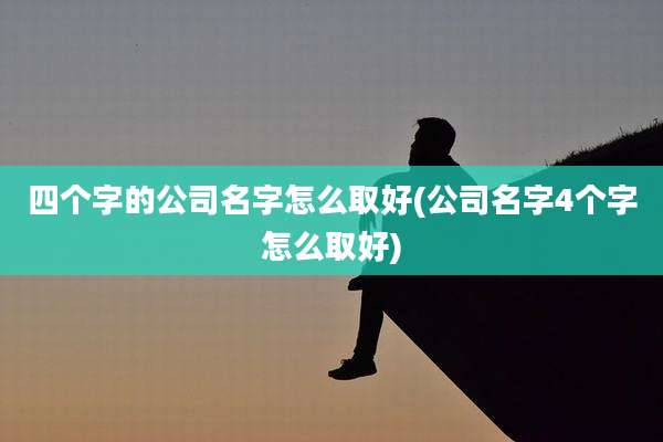 四个字的公司名字怎么取好(公司名字4个字怎么取好)