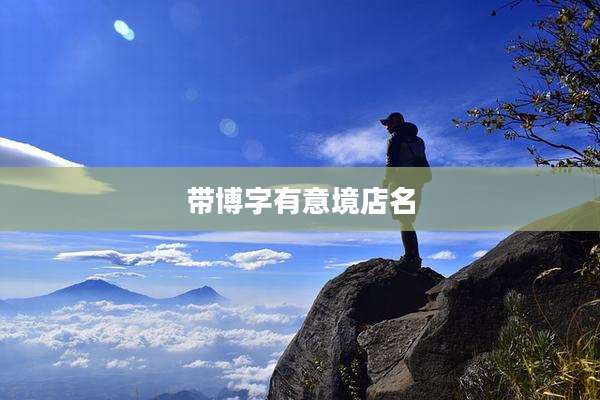 带博字有意境店名