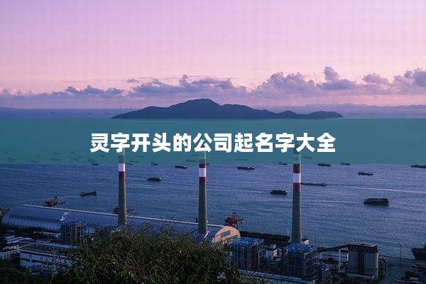 灵字开头的公司起名字大全