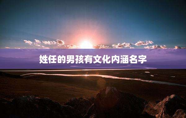 姓任的男孩有文化内涵名字