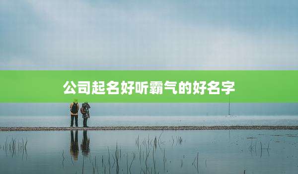 公司起名好听霸气的好名字