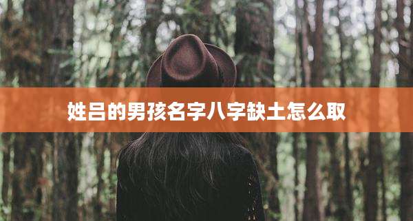 姓吕的男孩名字八字缺土怎么取