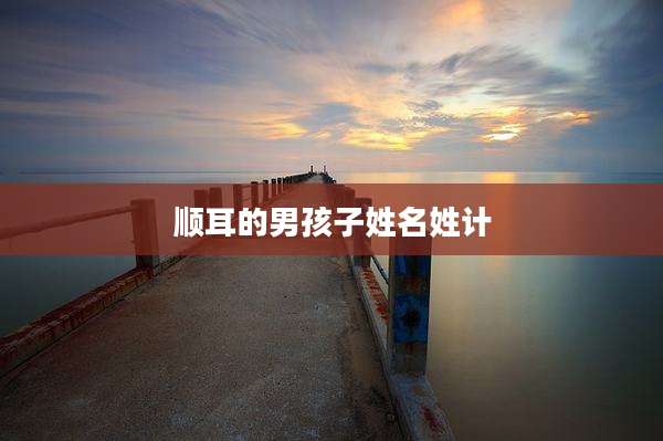 顺耳的男孩子姓名姓计