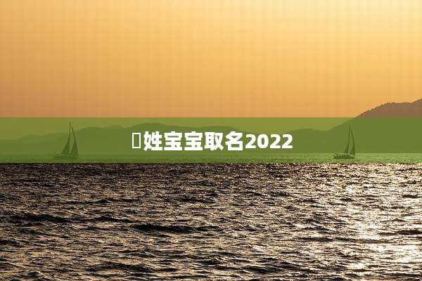 嵺姓宝宝取名2022