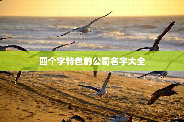 四个字特色的公司名字大全