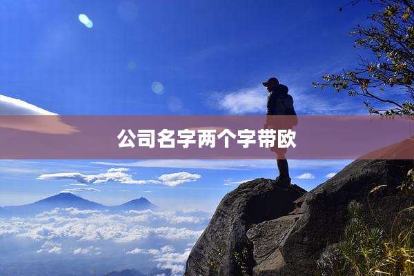 公司名字两个字带欧