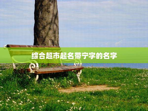 综合超市起名带宁字的名字
