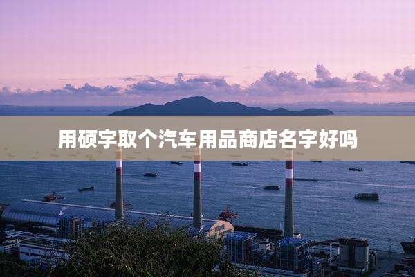 用硕字取个汽车用品商店名字好吗