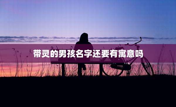 带灵的男孩名字还要有寓意吗