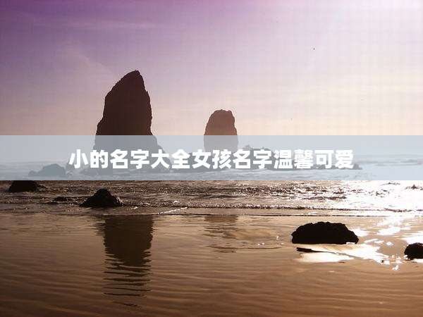 小的名字大全女孩名字温馨可爱