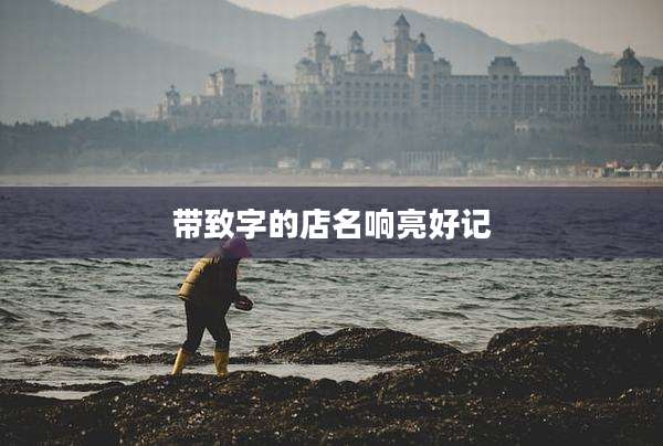 带致字的店名响亮好记