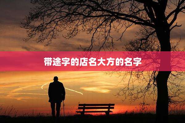 带途字的店名大方的名字