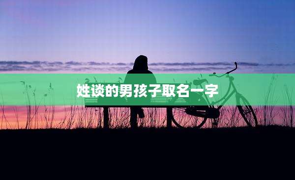 姓谈的男孩子取名一字