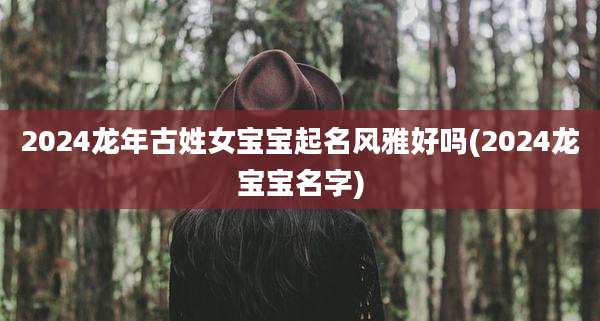 2024龙年古姓女宝宝起名风雅好吗(2024龙宝宝名字)