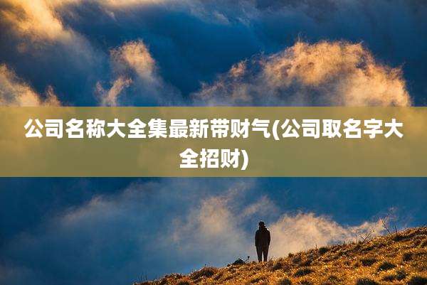 公司名称大全集最新带财气(公司取名字大全招财)