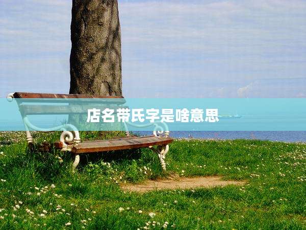 店名带氏字是啥意思