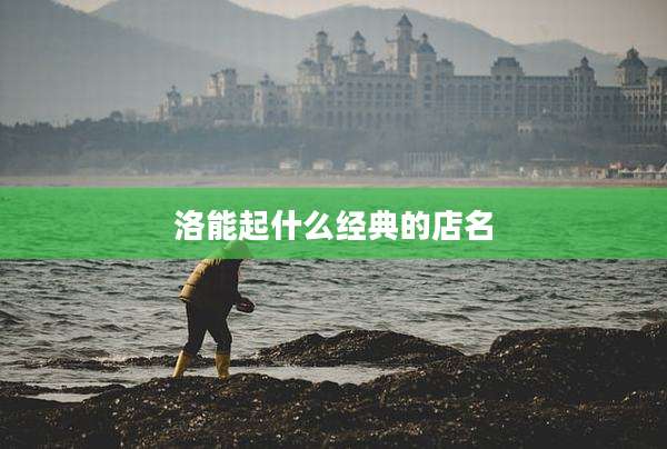 洛能起什么经典的店名