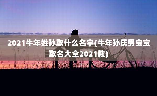 2021牛年姓孙取什么名字(牛年孙氏男宝宝取名大全2021款)