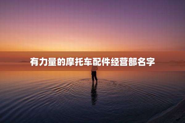 有力量的摩托车配件经营部名字