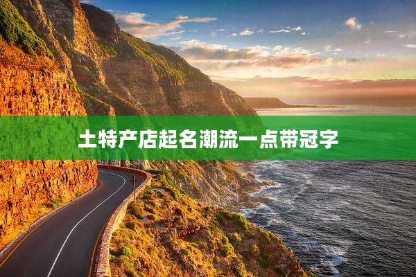 土特产店起名潮流一点带冠字
