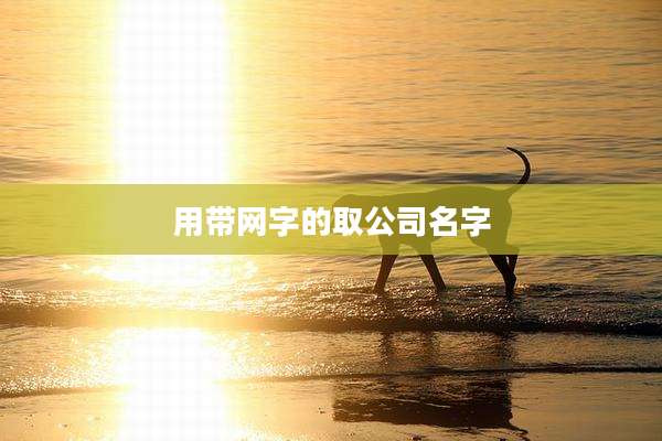 用带网字的取公司名字